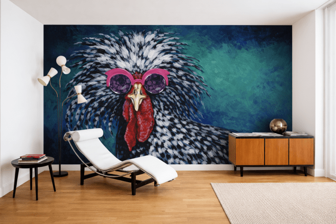 Chic Rooster Portrait