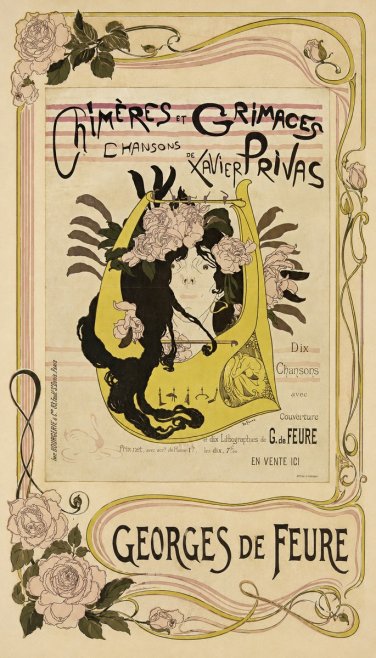 Georges de Feure Chimères Et Grimaces No2 - Plakat