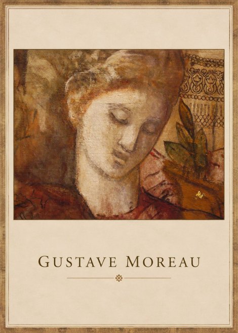 Gustave Moreau Female Head Study No1 - Plakat