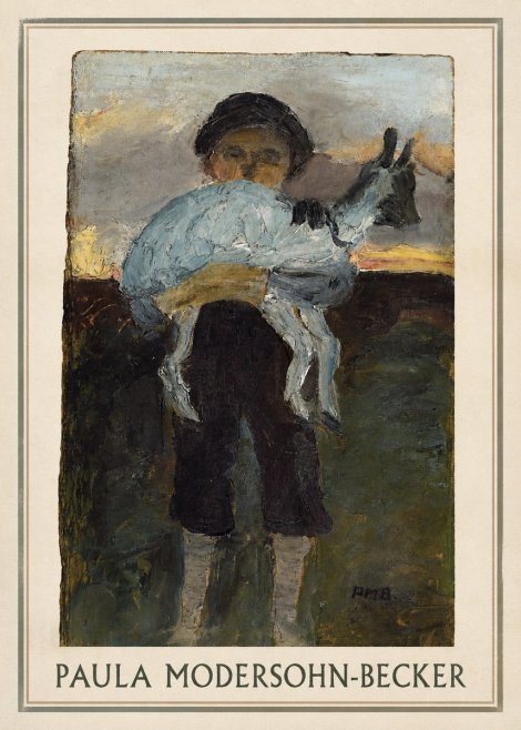 Paula Modersohn-Becker Boy with Goat No1 - Plakat