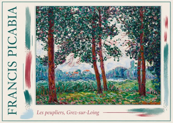 Francis Picabia Les Peupliers, Grez-sur-loing No1 - Plakat