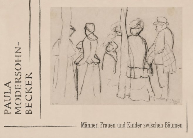 Paula Modersohn-Becker Männer, Frauen Und Kinder Zwischen Bäumen No2 - Plakat