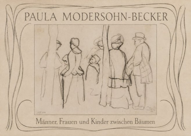 Paula Modersohn-Becker Männer, Frauen Und Kinder Zwischen Bäumen No3 - Plakat