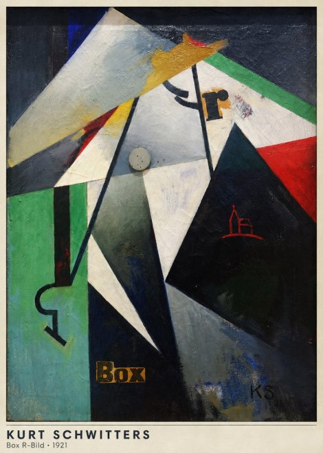 Kurt Schwitters Box R-bild No5 - Plakat