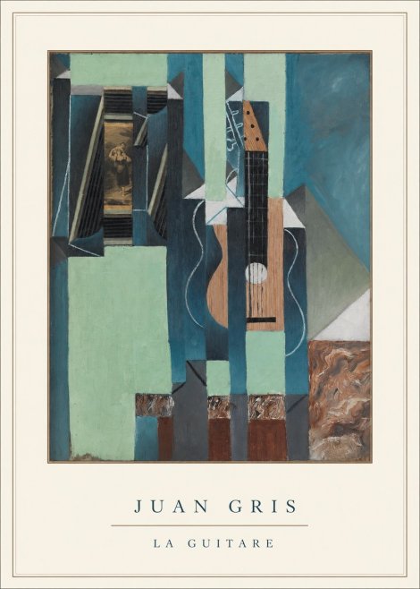 Juan Gris La Guitare No4 - Plakat