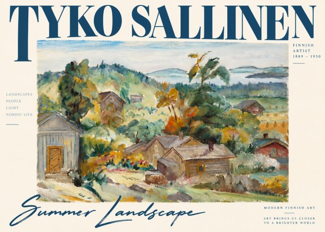 Tyko Sallinen Summer Landscape No3 - Plakat