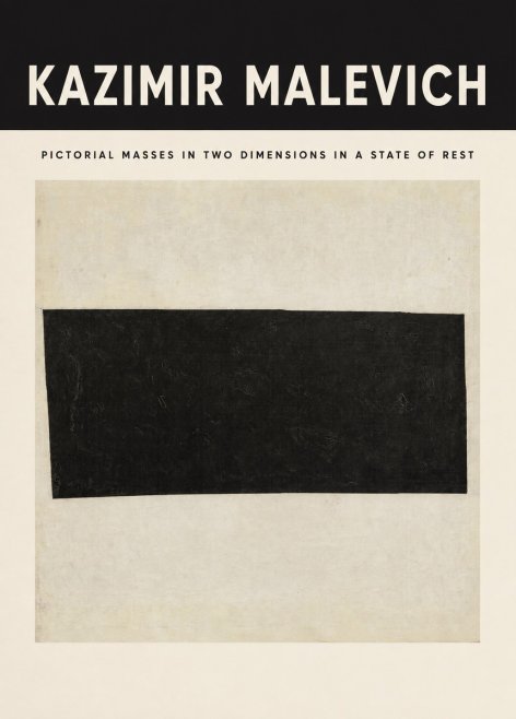 Kazimir Malevich Pictorial Masses in Two Dimensions in a State of Rest No3 - Plakat
