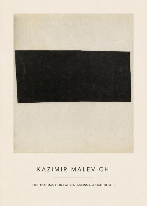 Kazimir Malevich Pictorial Masses in Two Dimensions in a State of Rest No4 - Plakat