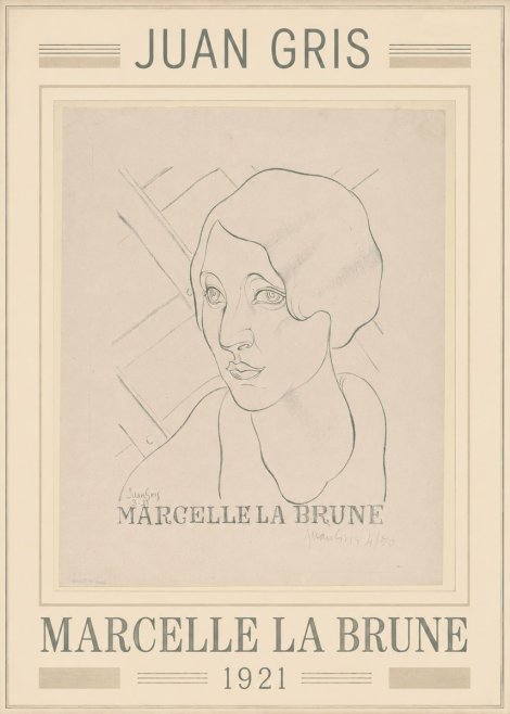 Juan Gris Marcelle La Brune I No1 - Plakat