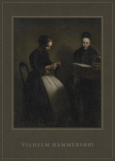 Vilhelm Hammershøi Two Women Knitting No4 - Plakat