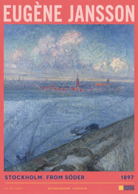 Eugène Jansson Stockholm. from Söder No2 - Plakat