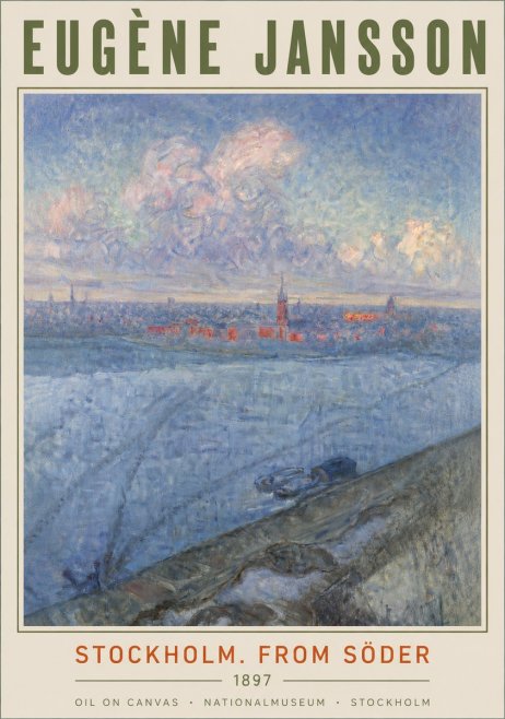 Eugène Jansson Stockholm. from Söder No4 - Plakat