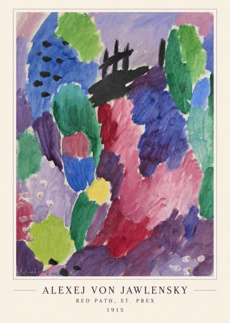 Alexej von Jawlensky Red Path, St. Prex I No4 - Plakat
