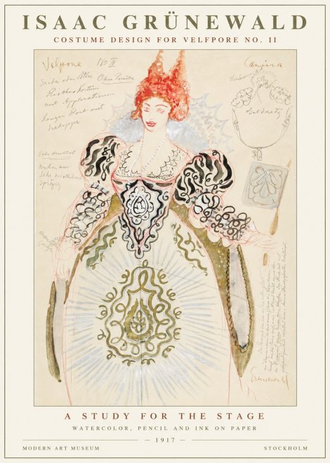 Isaac Grünewald Volpone No Ii No5 - Plakat