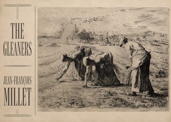 Jean-François Millet The Gleaners No2 - Plakat