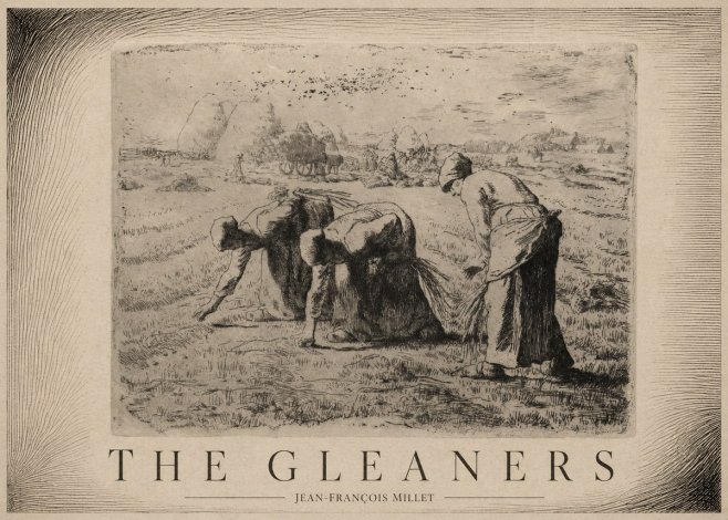 Jean-François Millet The Gleaners No6 - Plakat