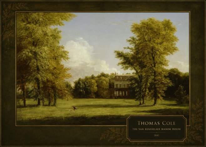 Thomas Cole The Van Rensselaer Manor House - 1841 No4 - Plakat
