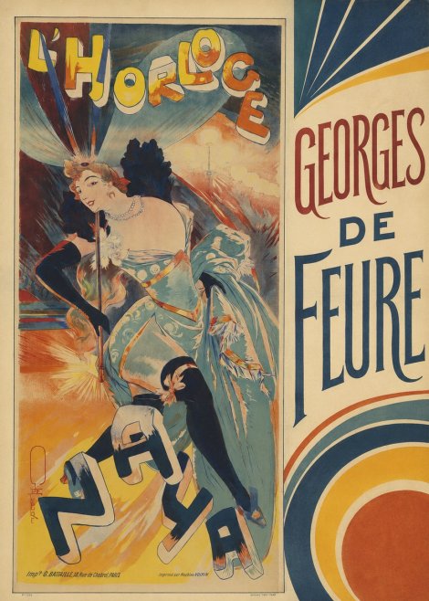 Georges de Feure L'horloge I No4 - Plakat