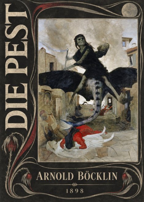 Arnold Böcklin Die Pest I No5 - Plakat