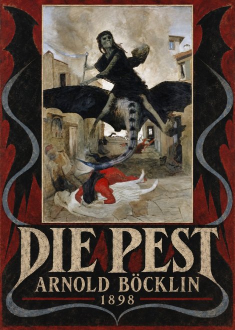 Arnold Böcklin Die Pest I No6 - Plakat