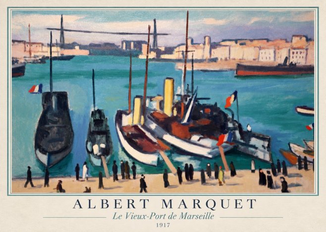 Albert Marquet Le Vieux-port De Marseille No1 - Plakat