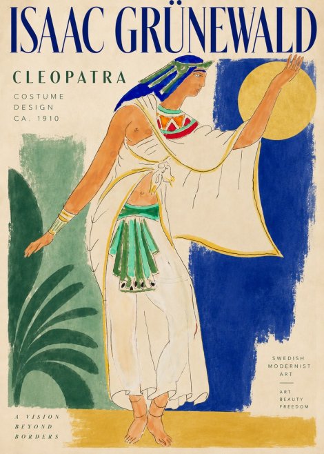 Isaac Grünewald Cleopatra - Costume Design No3 - Plakat