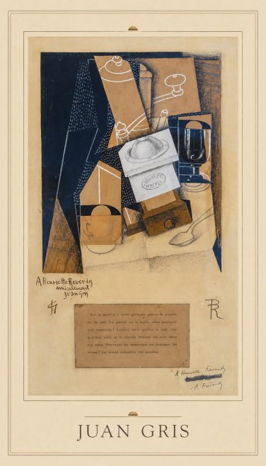 Juan Gris Still Life with Coffee Grinder I No3 - Plakat