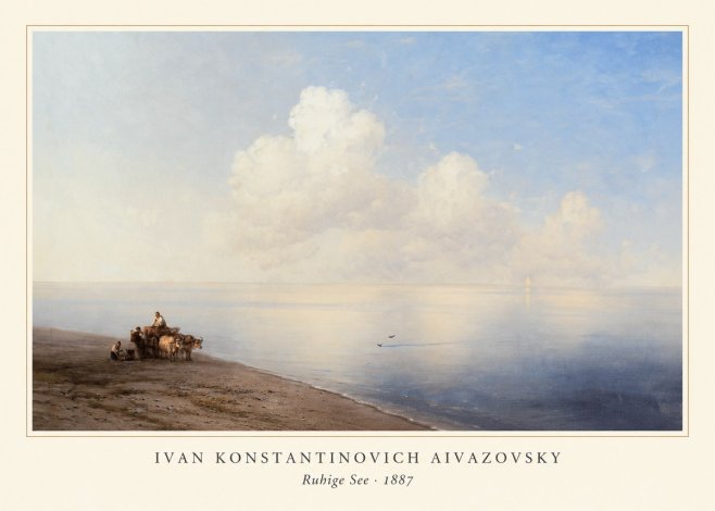 Ivan Konstantinovich Aivazovsky Ruhige See No3 - Plakat