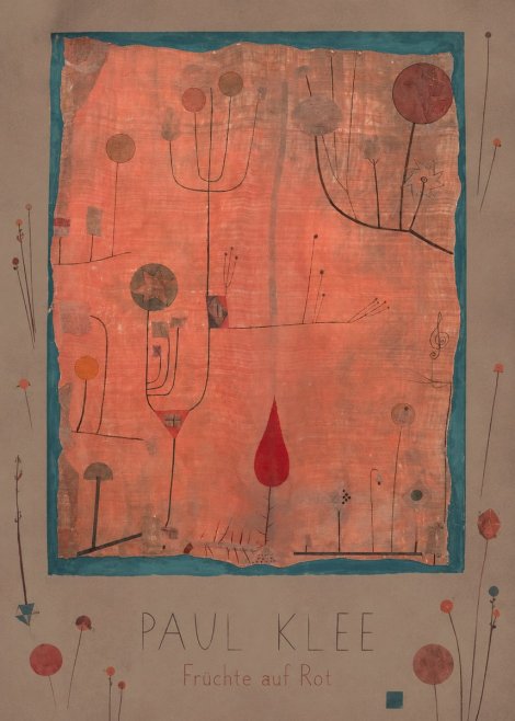 Paul Klee Früchte Auf Rot No3 - Plakat
