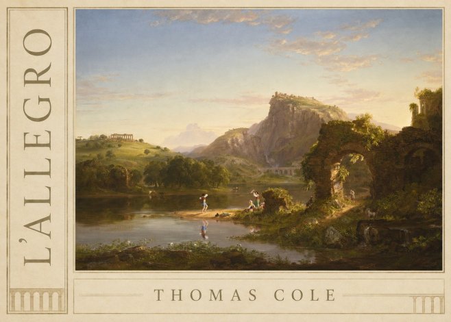 Thomas Cole L'allegro No2 - Plakat