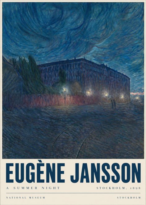 Eugène Jansson Night Effect No6 - Plakat