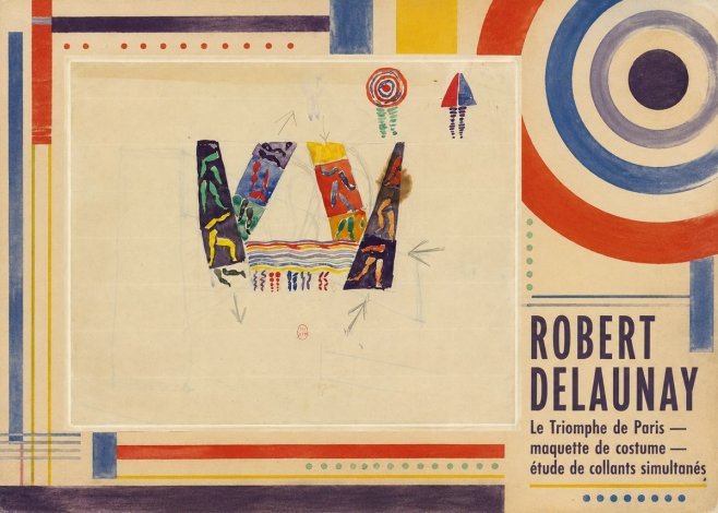 Robert Delaunay Le Triomphe De Paris — Maquette De Costume — Étude De Collants Simultanés No2 - Plakat