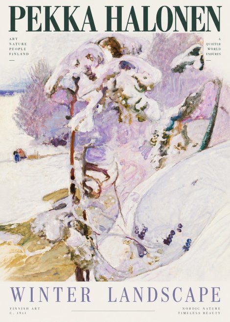 Pekka Halonen Winter Landscape No4 - Plakat