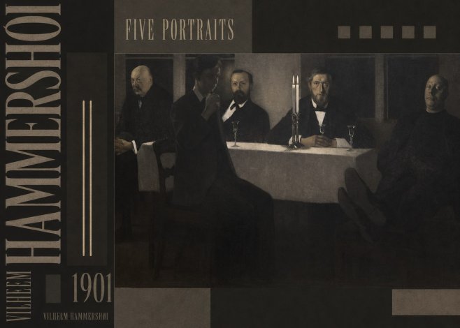Vilhelm Hammershøi Five Portraits I No5 - Plakat