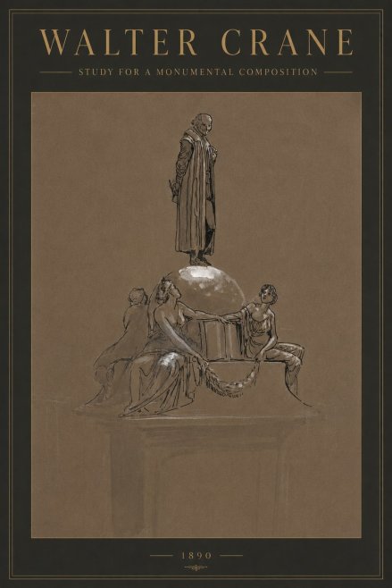 Walter Crane Study for a Monumental Composition No2 - Plakat