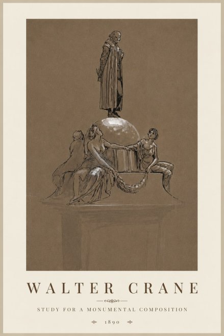 Walter Crane Study for a Monumental Composition No3 - Plakat