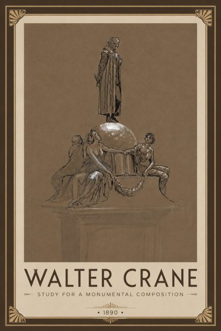 Walter Crane Study for a Monumental Composition No6 - Plakat