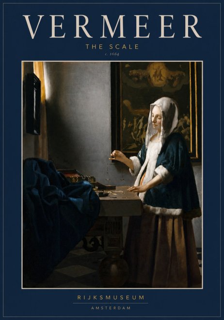 Vermeer The Scale No3 - Plakat