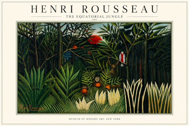 Rousseau The Equatorial Jungle I No3 - Plakat