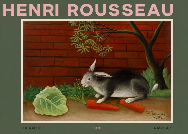 Rousseau The Rabbit No2 - Plakat