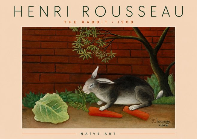 Rousseau The Rabbit No4 - Plakat