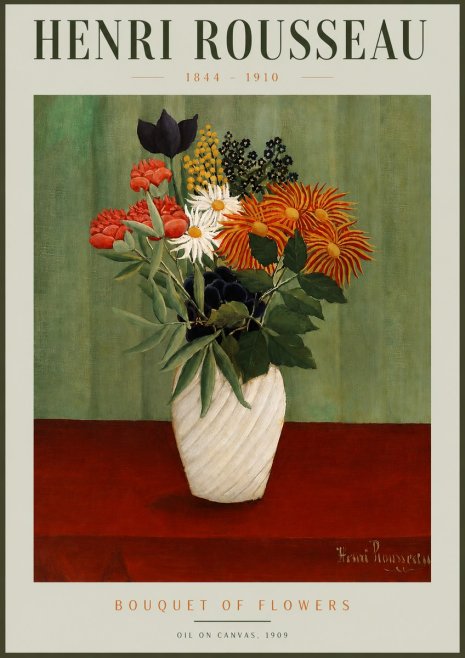 Rousseau Bouquet of Flowers No2 - Plakat
