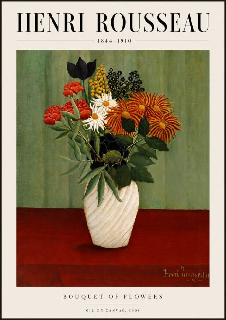 Rousseau Bouquet of Flowers No3 - Plakat