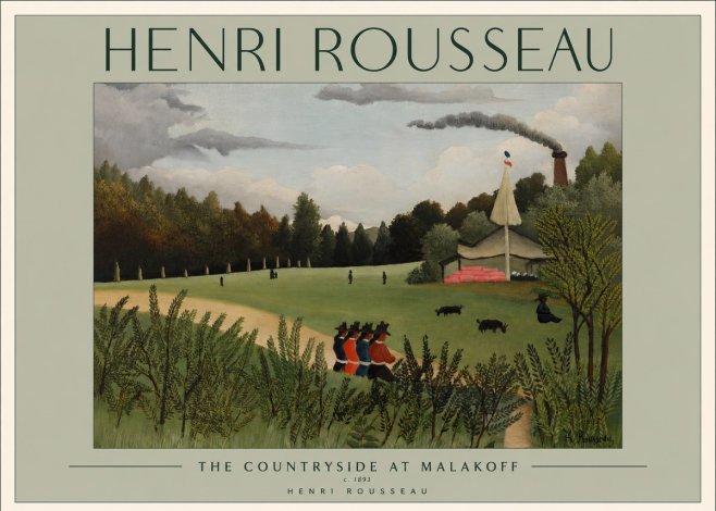 Rousseau The Footpath No2 - Plakat