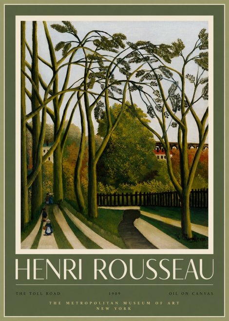 Rousseau The Toll Road No2 - Plakat