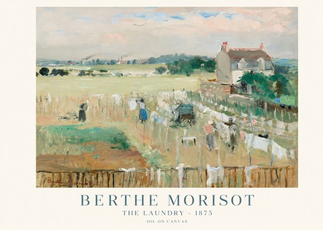 Berthe Morisot The Laundry - 1875 No1 - Plakat
