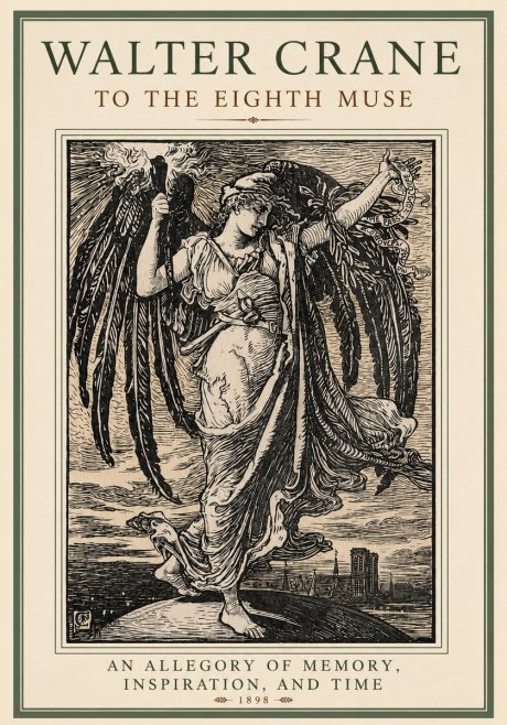 Walter Crane To the Eighth Muse No2 - Plakat