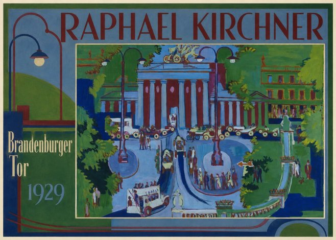 Raphael Kirchner Brandenburger Tor 1929 No1 - Plakat