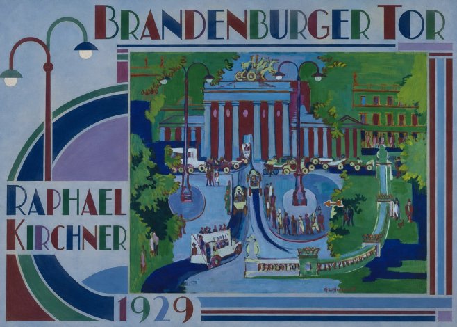 Raphael Kirchner Brandenburger Tor 1929 No5 - Plakat