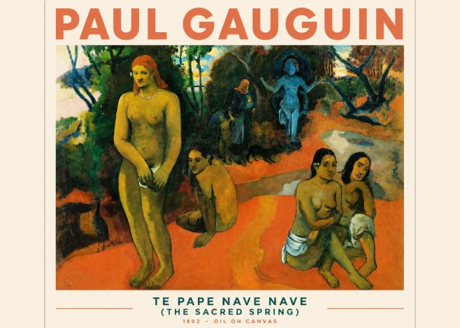 Paul Gauguin Te Pape Nave Nave (the Sacred Spring) No3 - Plakat